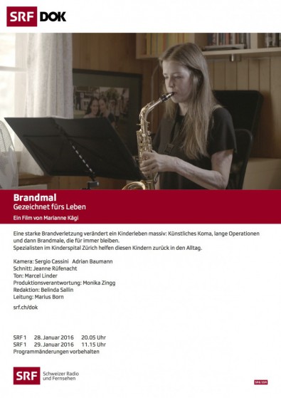 Flyer für den Dok Film Brandmal